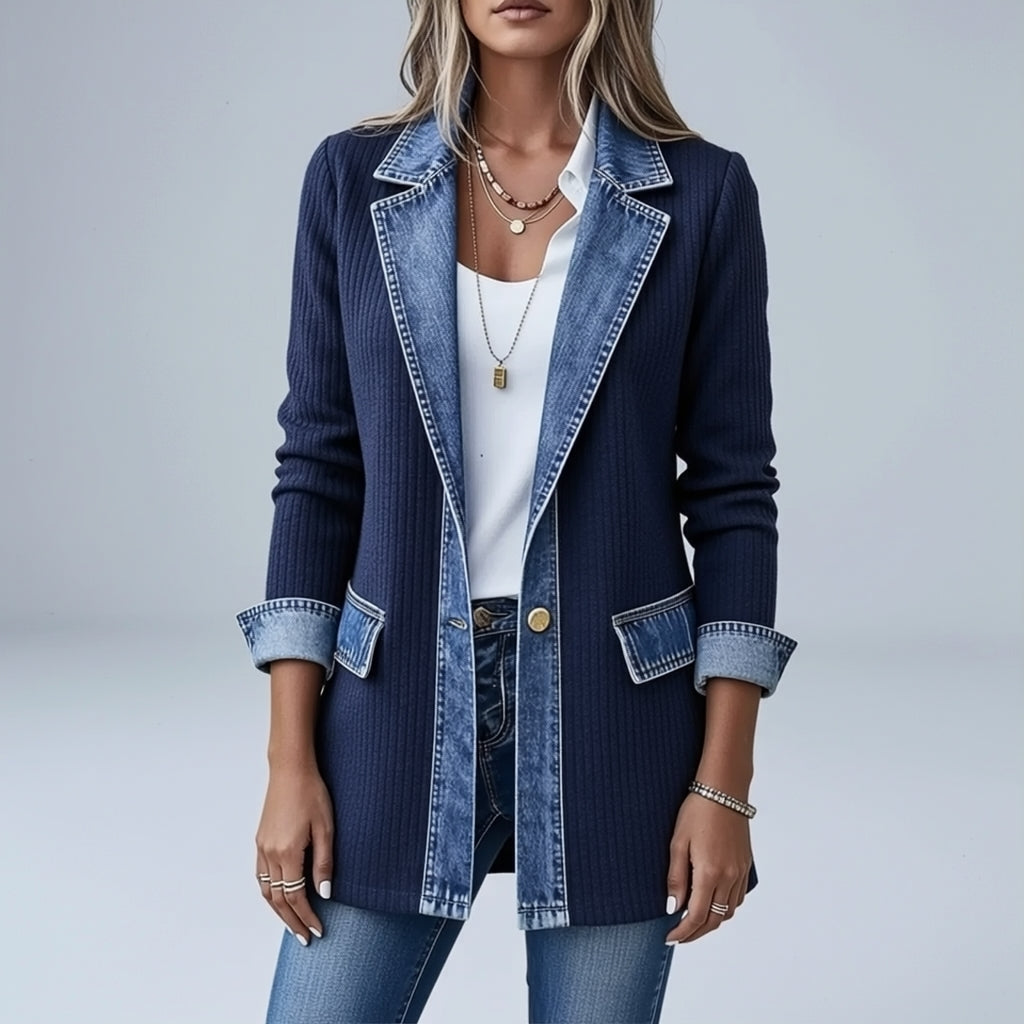 THE LIORÀ — Strikket denimjakke