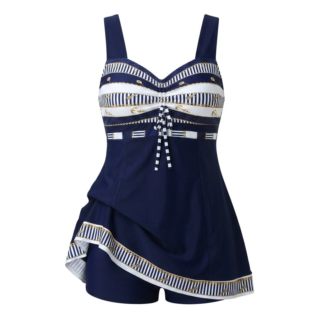 THE MARÉLLE — Elegant Tankini med Shorts
