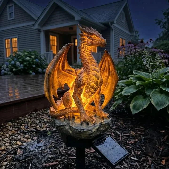 SolarDragon | Solcelledrevet Drage med Varmt LED-lys