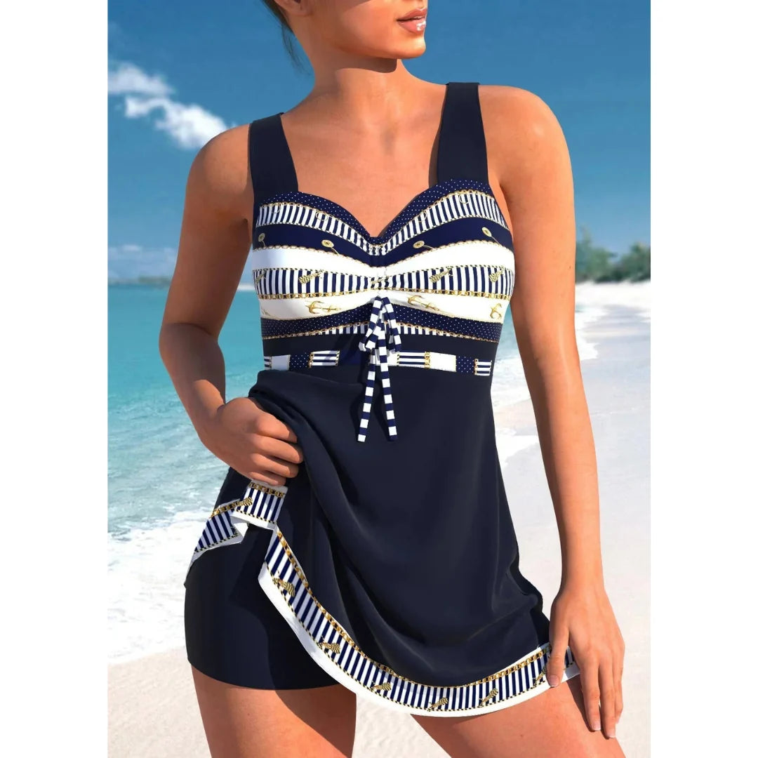THE MARÉLLE — Elegant Tankini med Shorts
