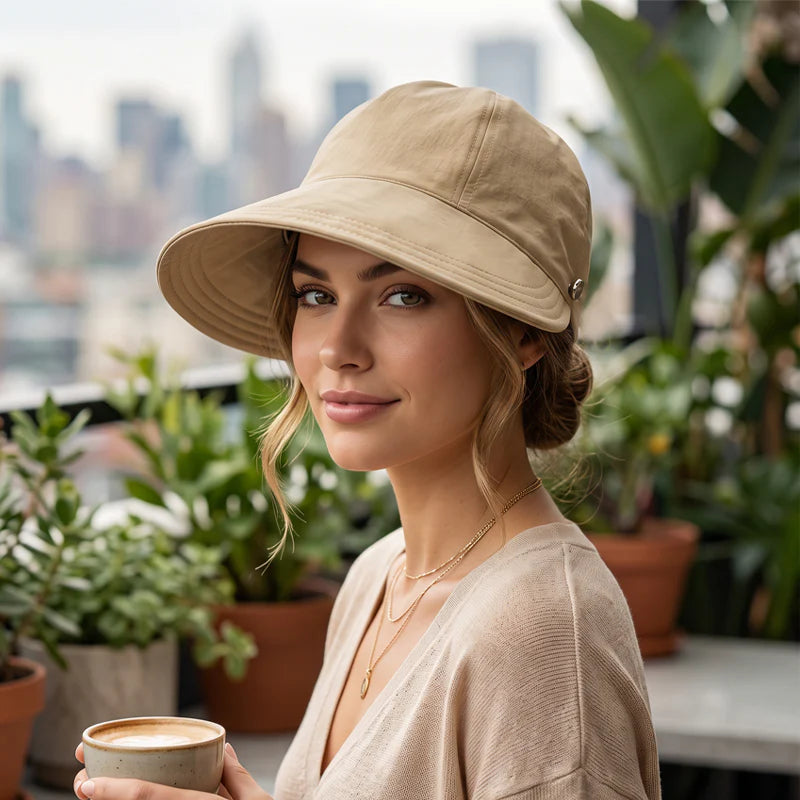 THE SOLÈA | Elegant sommerhat med bred skygge