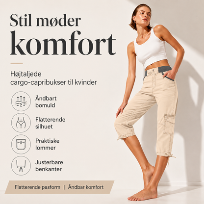 THE LIVIA | Flatterende cargo-capribukser med høj talje