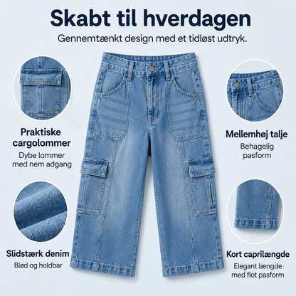 THE ÉLANA — Komfortable Denim Capribukser