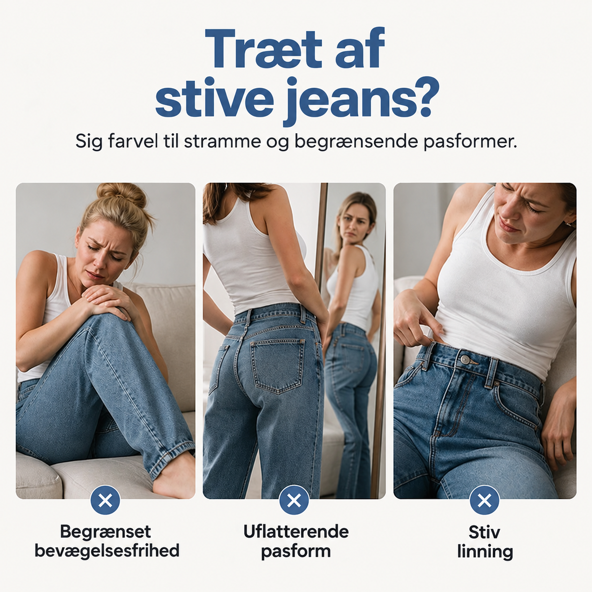THE SAGA | Barrel Jeans med justerbar kant
