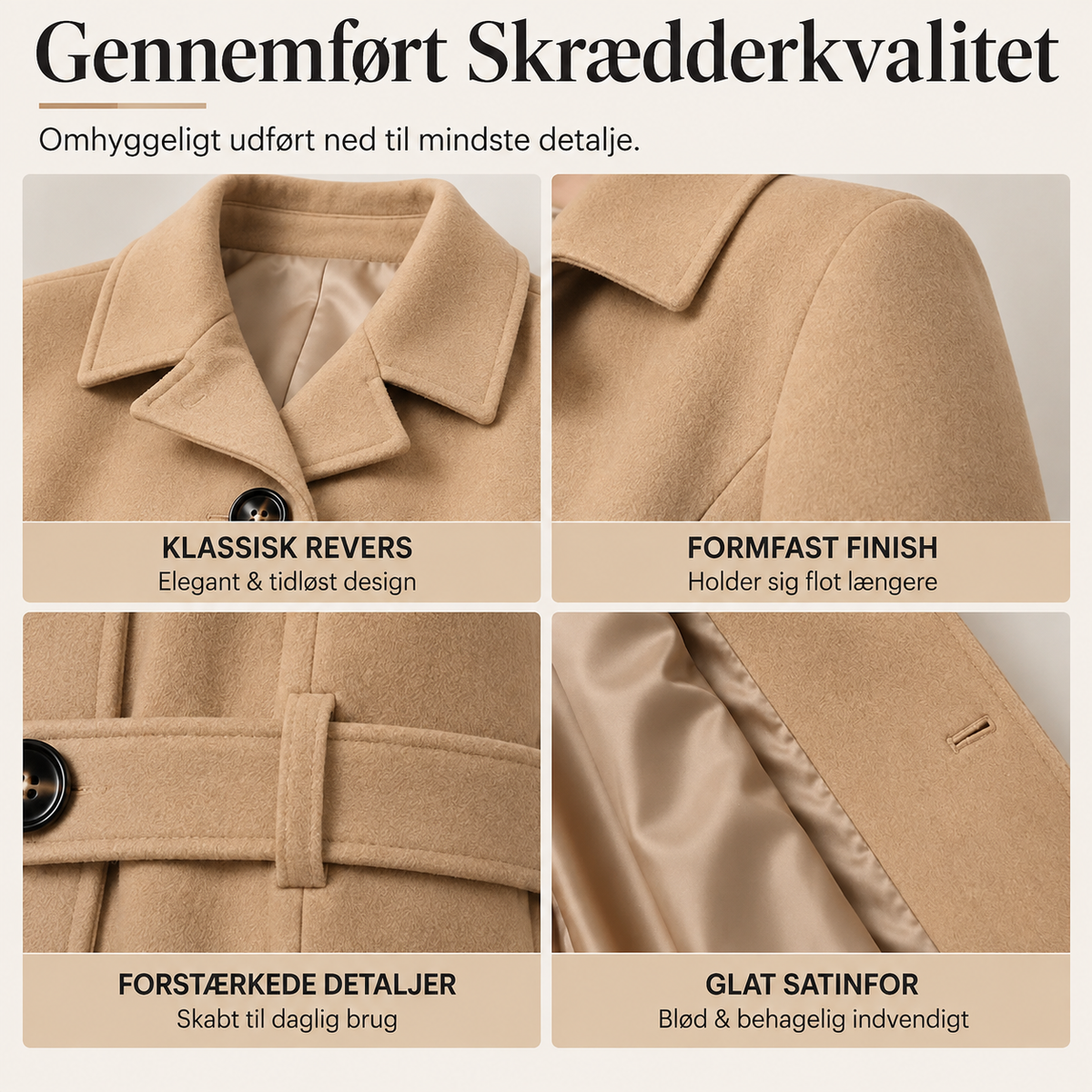 THE AMALIE | Elegant Figursyet Frakke