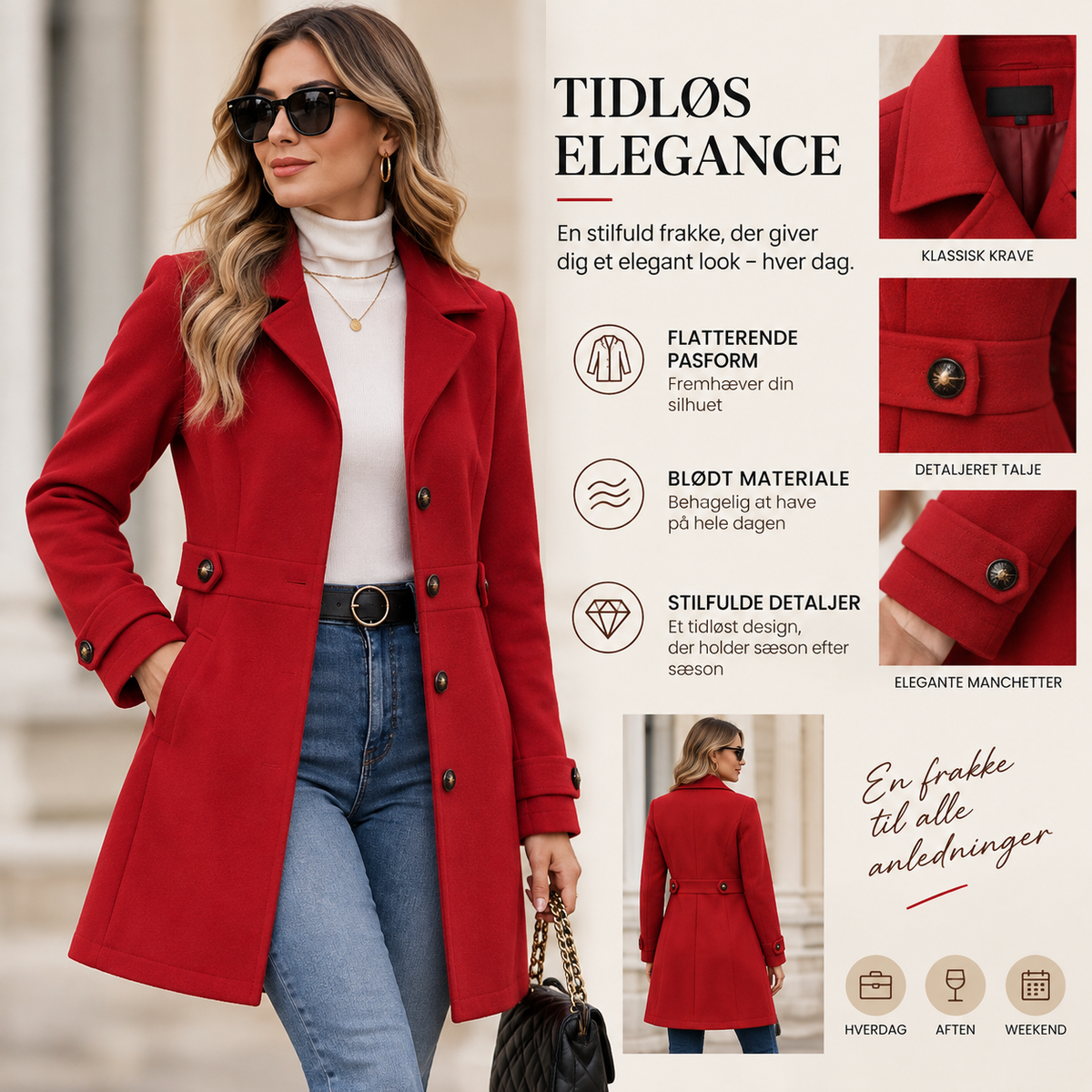 THE AMALIE | Elegant Figursyet Frakke