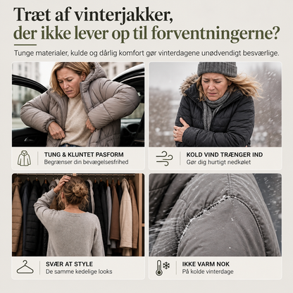 THE ELVIRA | Lang Vinterjakke med Sherpa-for