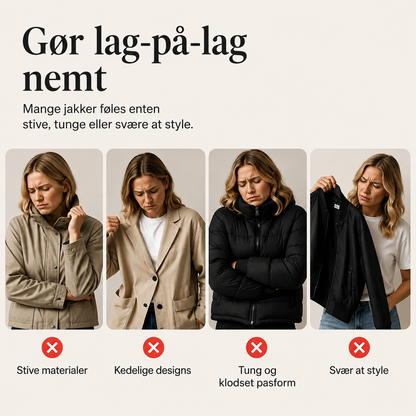 THE LIORÀ — Strikket denimjakke