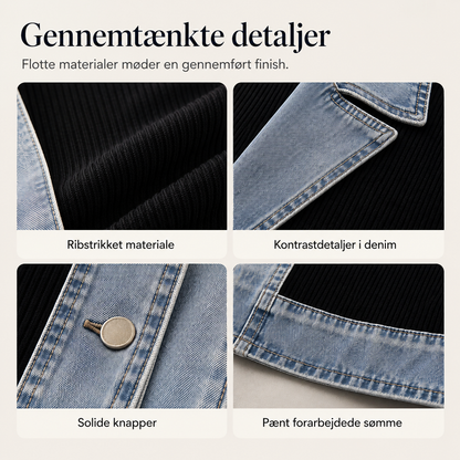 THE LIORÀ — Strikket denimjakke