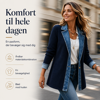 THE LIORÀ — Strikket denimjakke