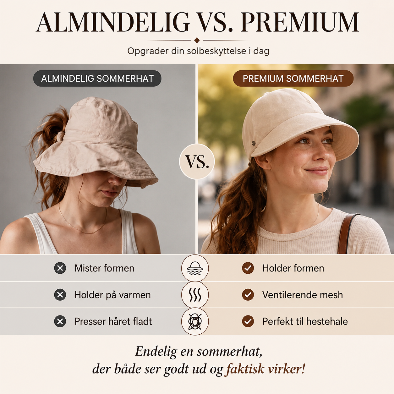 THE SOLÈA | Elegant sommerhat med bred skygge