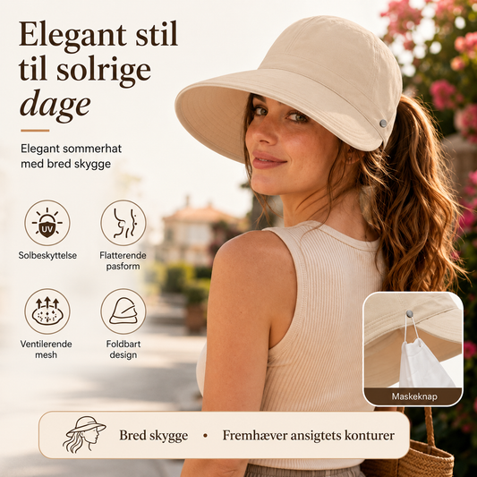 THE SOLÈA | Elegant sommerhat med bred skygge