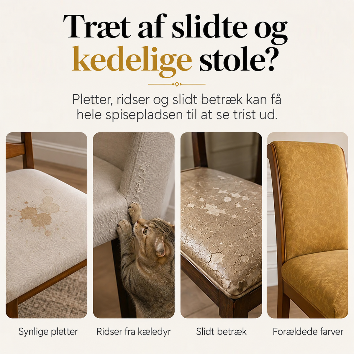 THE BAROQUE | Elastisk stolebetræk med luksuriøst design