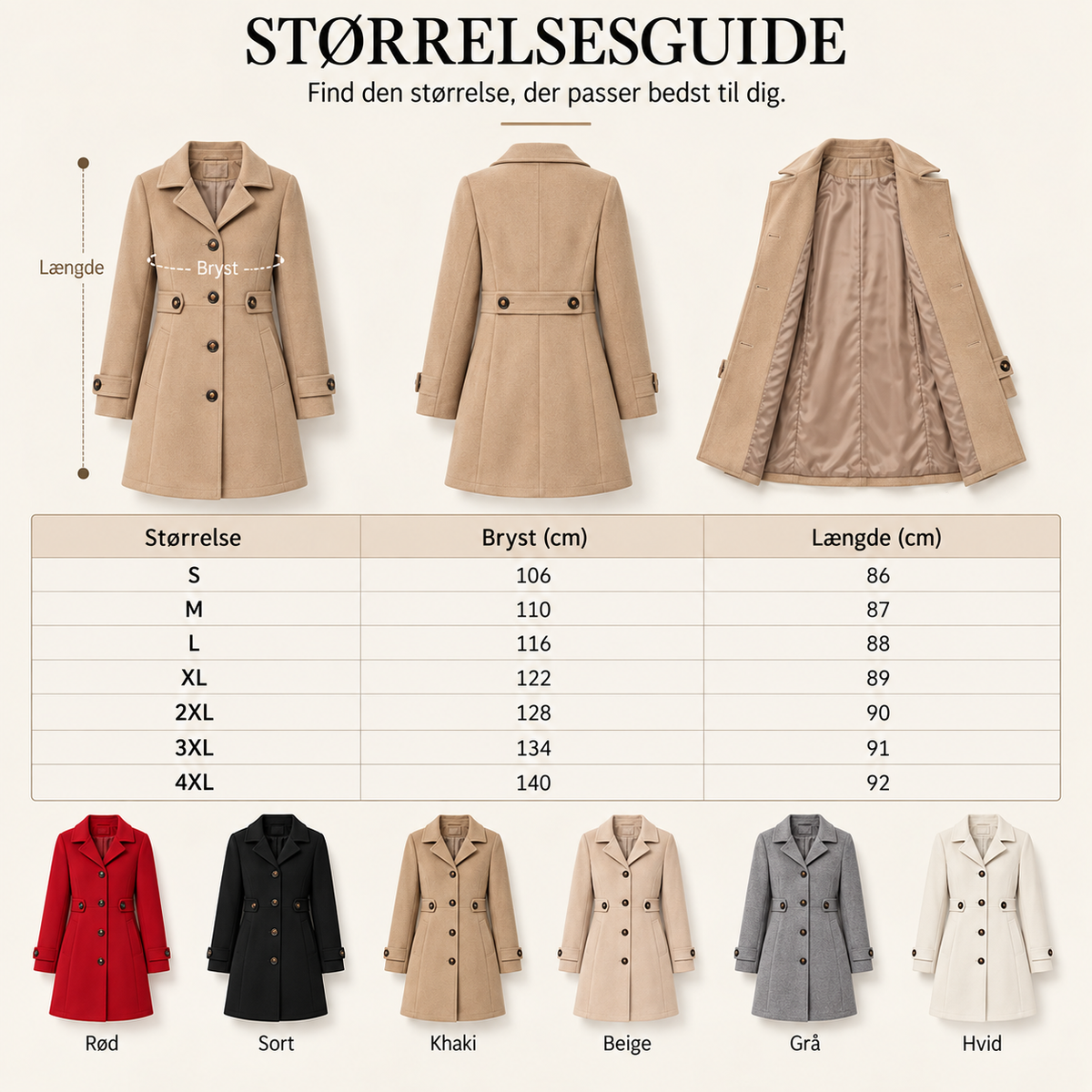 THE AMALIE | Elegant Figursyet Frakke