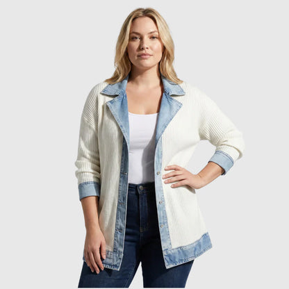 THE LIORÀ — Strikket denimjakke