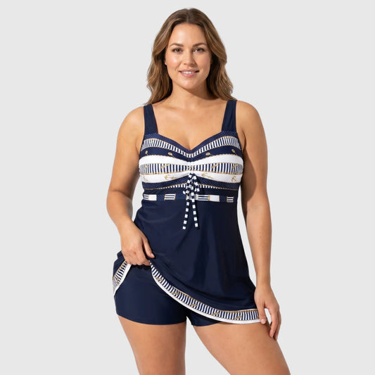THE MARÉLLE — Elegant Tankini med Shorts