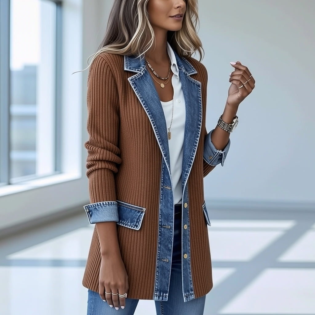 THE LIORÀ — Strikket denimjakke
