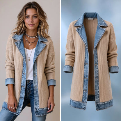 THE LIORÀ — Strikket denimjakke