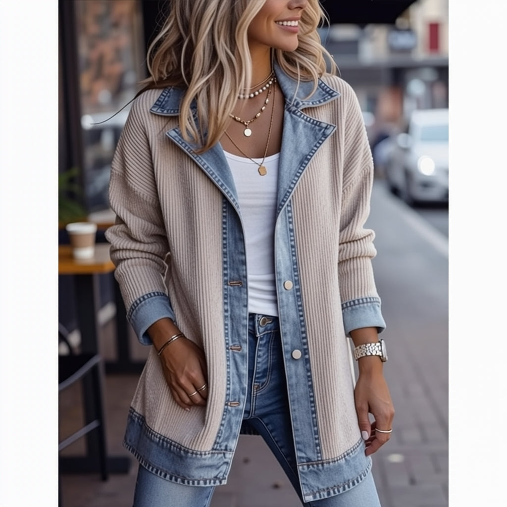 THE LIORÀ — Strikket denimjakke