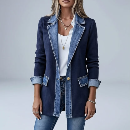 THE LIORÀ — Strikket denimjakke