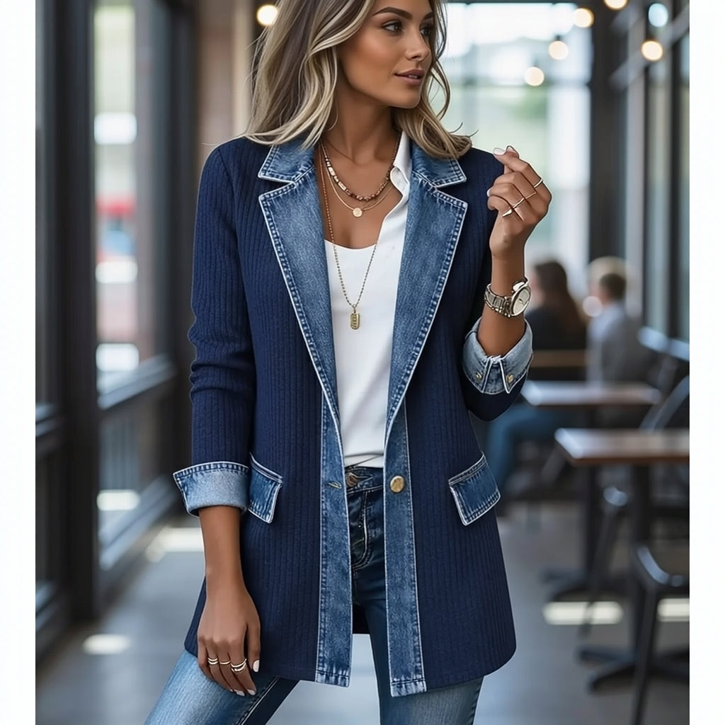 THE LIORÀ — Strikket denimjakke