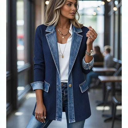 THE LIORÀ — Strikket denimjakke