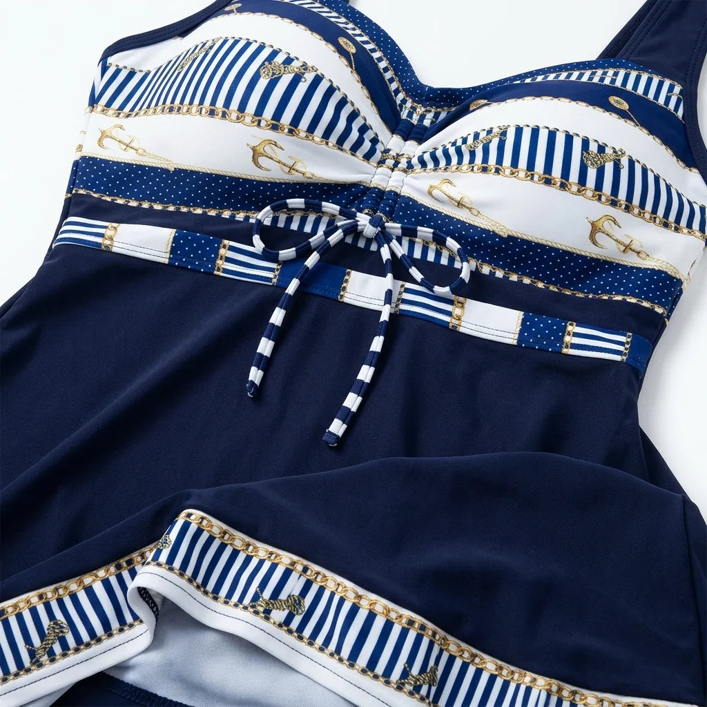 THE MARÉLLE — Elegant Tankini med Shorts