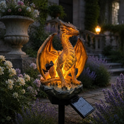 SolarDragon | Solcelledrevet Drage med Varmt LED-lys