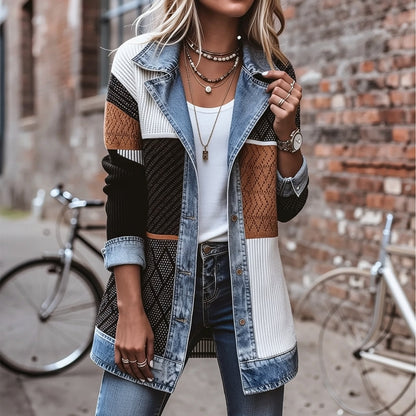 THE LIORÀ — Strikket denimjakke